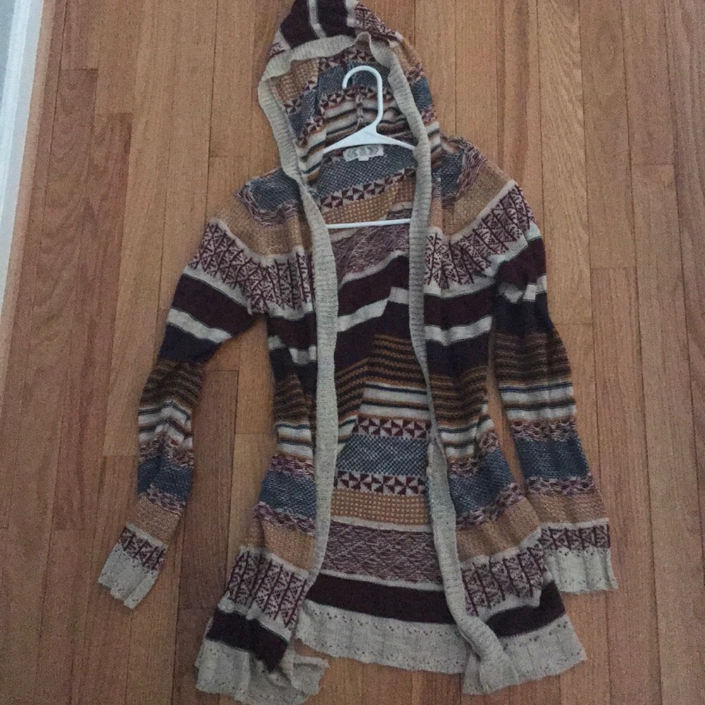 Hooded cardigan
